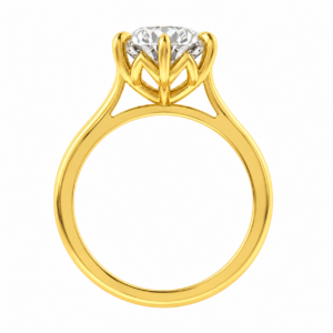1.00ct Lab-Grown Round Brilliant Flower Solitaire