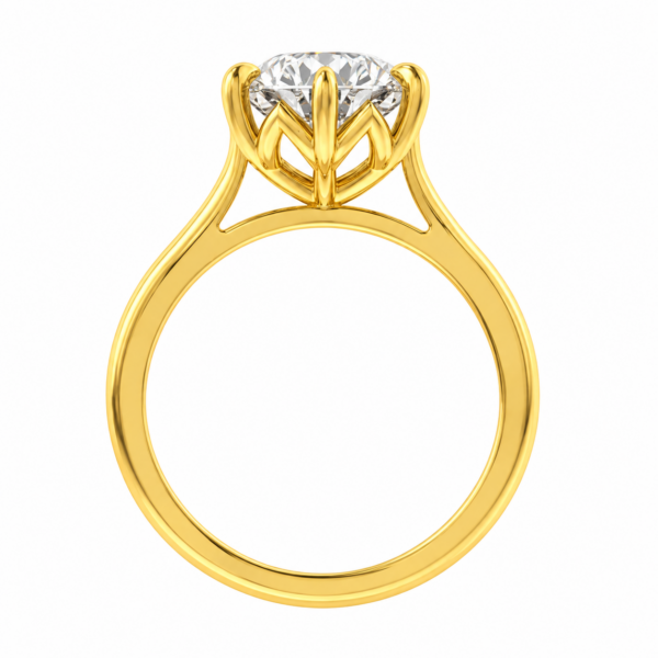 1.00ct Lab-Grown Round Brilliant Flower Solitaire
