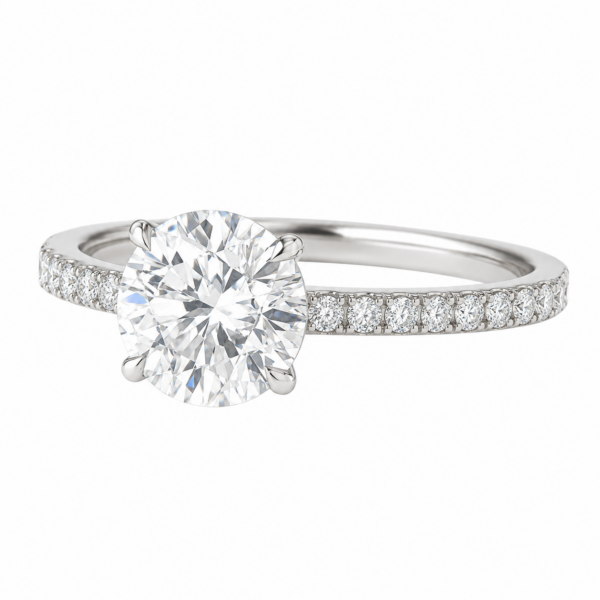 1.00ct Natural Round Brilliant Hidden Halo