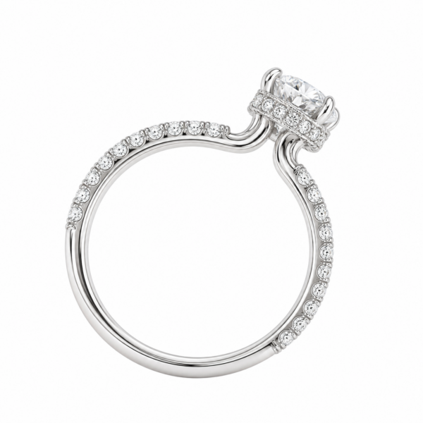 1.00ct Natural Round Brilliant Hidden Halo