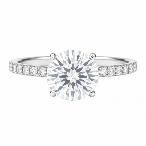 1.00ct Natural Round Brilliant Hidden Halo