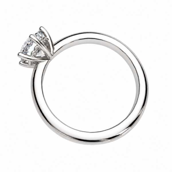 1.00ct Lab-Grown Round Brilliant Six-Claw Heart Solitaire