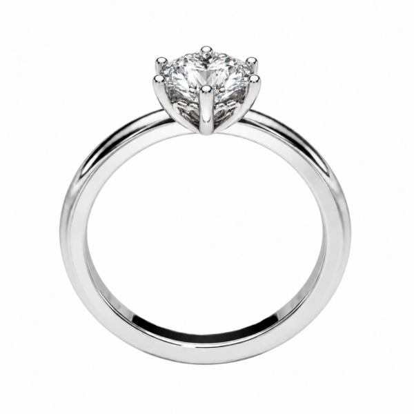 1.00ct Lab-Grown Round Brilliant Six-Claw Heart Solitaire