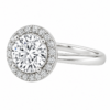 1.50ct Lab-Grown Round Brilliant Halo Solitaire