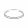 Natural Classic Half Eternity Wedding Band – 1mm Diamonds