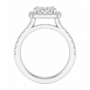 2.00ct Lab-Grown Princess Classic Halo Engagement Ring