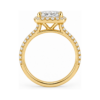 0.70ct Natural Cushion Classic Halo Engagement Ring